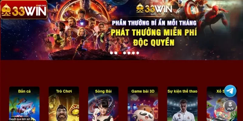 Truy cập nhà cái trực tuyến 33Win với trình tự siêu đơn giản